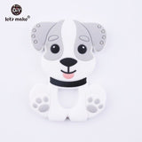 Tiny Rod BPA Free Food Grade Silicone Teethers Cartoon Animals Shape Pacifier Clips DIY Accessories Baby Teething 1pc Let's Make