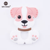 Tiny Rod BPA Free Food Grade Silicone Teethers Cartoon Animals Shape Pacifier Clips DIY Accessories Baby Teething 1pc Let's Make