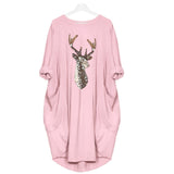 Casual Loose Dresses Women Long Sleeve Autumn Spring Loose Dress Female Plus Size Pockets Print Party Dress Vestidos De Fiesta