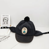 MILANCEL kids hat winter boys warm hats fur lining hat for girls cartton boys caps 1-5 years