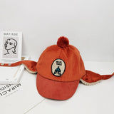 MILANCEL kids hat winter boys warm hats fur lining hat for girls cartton boys caps 1-5 years