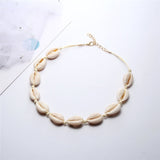Hot Conch Seashell Necklace Women Jewelry Summer Beach Shell Choker Bohemian Rope Cowrie Beaded Necklaces Handmade Collar Female