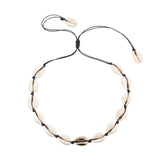 Hot Conch Seashell Necklace Women Jewelry Summer Beach Shell Choker Bohemian Rope Cowrie Beaded Necklaces Handmade Collar Female
