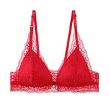 CINOON Sexy Lace Wireless Front Closure Bra For Women Sexy Embroidery Lingerie Push Up Bra Comfort Breathable Backless Bralette