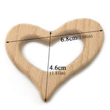 Baby Wooden Teethers Food Grade Beech Wood Animal Tortoise Koala Whale Turtle Wooden Shape Pacifier Wooden Teether Newborn Toys