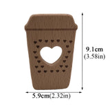 Baby Wooden Teethers Food Grade Beech Wood Animal Tortoise Koala Whale Turtle Wooden Shape Pacifier Wooden Teether Newborn Toys