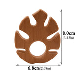 Baby Wooden Teethers Food Grade Beech Wood Animal Tortoise Koala Whale Turtle Wooden Shape Pacifier Wooden Teether Newborn Toys