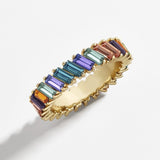 Fashion 3A Cubic Zirconia Ring For Women Men 2020 Bohemian Colorful Rainbow Ring Woman Diy Statement Rings Party Wedding Jewelry