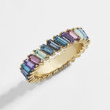 Fashion 3A Cubic Zirconia Ring For Women Men 2020 Bohemian Colorful Rainbow Ring Woman Diy Statement Rings Party Wedding Jewelry