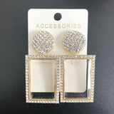 JUJIA za Fashion Boho Crystal Earrings For Women New Rhinestone Statement Pearl Drop Earrings Bijoux Wholesale