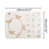 Baby Blanket Soft Flannel Photography Monthly Photo Newborn Children Wings Plant Cartoon Angel Milestone Sleeping Bath Crawling
