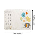 Baby Blanket Soft Flannel Photography Monthly Photo Newborn Children Wings Plant Cartoon Angel Milestone Sleeping Bath Crawling