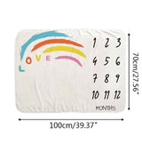 Baby Blanket Soft Flannel Photography Monthly Photo Newborn Children Wings Plant Cartoon Angel Milestone Sleeping Bath Crawling