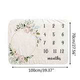 Baby Blanket Soft Flannel Photography Monthly Photo Newborn Children Wings Plant Cartoon Angel Milestone Sleeping Bath Crawling
