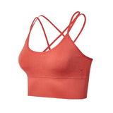 Women Sports Bra Sexy Brathable Sports Top yoga bra Push Up Female Gym Fitness Sports Underwear Female Seamless bra