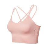 Women Sports Bra Sexy Brathable Sports Top yoga bra Push Up Female Gym Fitness Sports Underwear Female Seamless bra
