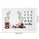 Baby Blanket Soft Flannel Photography Monthly Photo Newborn Children Wings Plant Cartoon Angel Milestone Sleeping Bath Crawling