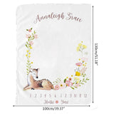 Baby Blanket Soft Flannel Photography Monthly Photo Newborn Children Wings Plant Cartoon Angel Milestone Sleeping Bath Crawling