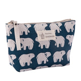 UOSC Printing Makeup Bags With Multicolor Pattern Cute Cosmetics Pouchs For Travel Ladies Organizer Pouch Women Cosmetic Bag