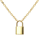 Punk Chain with Lock Necklace for Women Men Padlock Pendant Necklace 2020 Statement Gothic Cool Collier Femme Fashion Jewelry