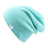 Fashion Cute Solid Knitted Cotton Hats For Newborn Baby Children Autumn Winter Warm Earmuffs Colorful Crown Caps Skullies