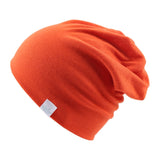 Fashion Cute Solid Knitted Cotton Hats For Newborn Baby Children Autumn Winter Warm Earmuffs Colorful Crown Caps Skullies