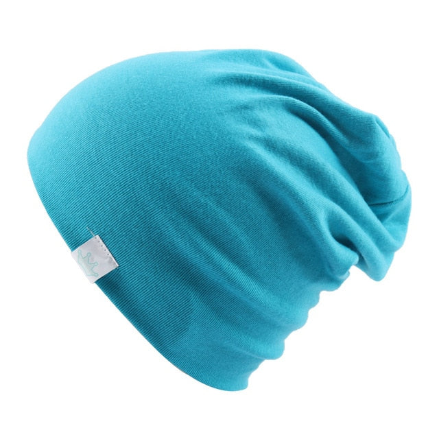 Fashion Cute Solid Knitted Cotton Hats For Newborn Baby Children Autumn Winter Warm Earmuffs Colorful Crown Caps Skullies