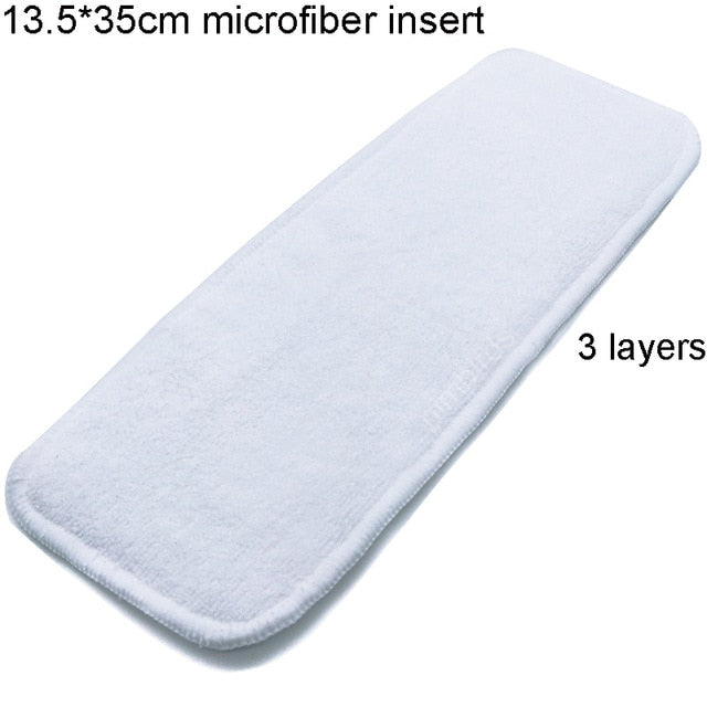 Reusable Washable Diaper Inserts Bamboo Cotton Elastic Inserts Boosters Liners For Baby Diaper Cover Nappies Charcoal Insert