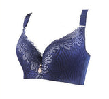 Sexy Deep V Bra Big Size Full Coverage Bras Push Up Brassiere Floral Lace Non Padded Lingerie46 48 50DE Cup Underwear For Women