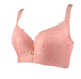 Sexy Deep V Bra Big Size Full Coverage Bras Push Up Brassiere Floral Lace Non Padded Lingerie46 48 50DE Cup Underwear For Women