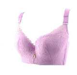 Sexy Deep V Bra Big Size Full Coverage Bras Push Up Brassiere Floral Lace Non Padded Lingerie46 48 50DE Cup Underwear For Women