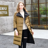 2020 Women Winter Coat Stand Collar White Duck Down Inner Women Light Long Jacket Coat Women Coat Casaco Feminino Parkas