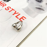 Peri'sBox Gold Statement Dome Ring for Women Big Large Open Finger Ring Chunky Dome Wide Ring Jewelry New Hot