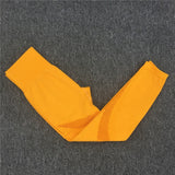 Yoga Set Women Sport Suit Gym Clothes 2 Piece Seamless Hollow Out Fitness Long Sleeve Crop Top High Waist Workout Leggings