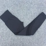 Yoga Set Women Sport Suit Gym Clothes 2 Piece Seamless Hollow Out Fitness Long Sleeve Crop Top High Waist Workout Leggings