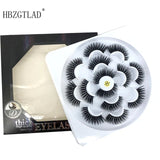HBZGTLAD New 7 pairs natural false eyelashes fake lashes long makeup 3d mink lashes eyelash extension mink eyelashes for beauty