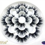 HBZGTLAD New 7 pairs natural false eyelashes fake lashes long makeup 3d mink lashes eyelash extension mink eyelashes for beauty