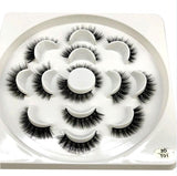 HBZGTLAD New 7 pairs natural false eyelashes fake lashes long makeup 3d mink lashes eyelash extension mink eyelashes for beauty