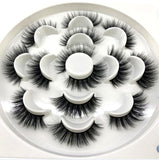 HBZGTLAD New 7 pairs natural false eyelashes fake lashes long makeup 3d mink lashes eyelash extension mink eyelashes for beauty