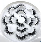 HBZGTLAD New 7 pairs natural false eyelashes fake lashes long makeup 3d mink lashes eyelash extension mink eyelashes for beauty