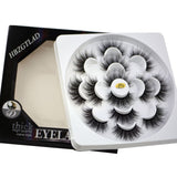 HBZGTLAD New 7 pairs natural false eyelashes fake lashes long makeup 3d mink lashes eyelash extension mink eyelashes for beauty