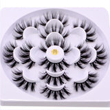 HBZGTLAD New 7 pairs natural false eyelashes fake lashes long makeup 3d mink lashes eyelash extension mink eyelashes for beauty