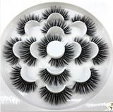 HBZGTLAD New 7 pairs natural false eyelashes fake lashes long makeup 3d mink lashes eyelash extension mink eyelashes for beauty