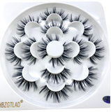 HBZGTLAD New 7 pairs natural false eyelashes fake lashes long makeup 3d mink lashes eyelash extension mink eyelashes for beauty