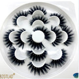 HBZGTLAD New 7 pairs natural false eyelashes fake lashes long makeup 3d mink lashes eyelash extension mink eyelashes for beauty