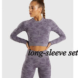 Camo Yoga Set Women Seamless Fitness Yoga Bra Sport Bra Camouflage High Waist GYM Leggings Pants Fitness Suit Workout leggins