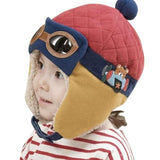 Winter Warm Baby Hats 4 colors Infant Toddlers Boys Girls Beanies&Beanies Pilot Caps Eargflap Hat baby Pilot Winter Warm Cap