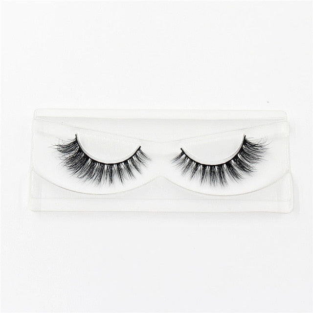 LEHUAMAO 3D Mink Eyelash Fluffy Cross Thick Natural Fake Eyelashes Lashes Dramatic Makeup Eye Lashes Handmade False Eyelash