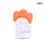 Silicone Teether 1pc Animal Dolphin Baby Teething Glove Panda Wrapper Sound Teething Chewable beads Newborn Toddler Food Grade