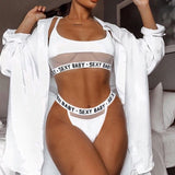 S-3XL Plus Size Women Sexy Lingerie Open Bra Panties Set Transparent Lace Underwear Female Lingerie Sexy Hot Erotic Costumes